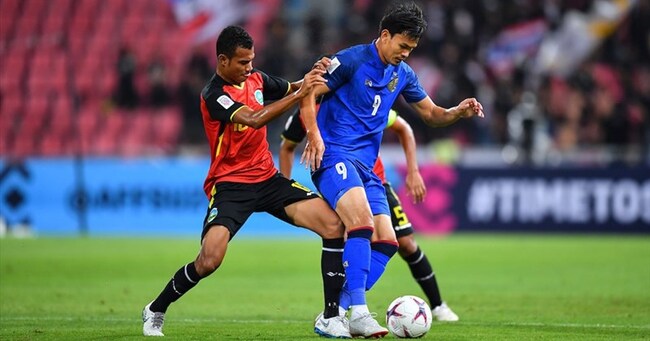 Màn đụng độ Đông Timor vs Thái Lan